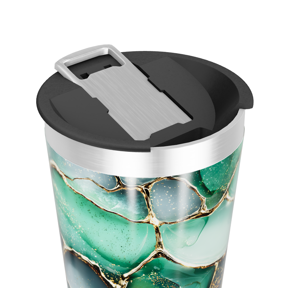 Copo Térmico - Verde Marmorizado