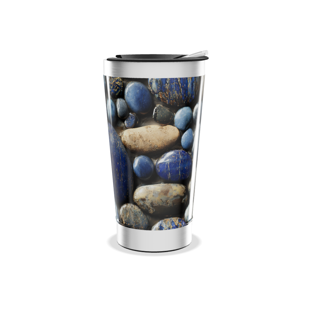 Copo Térmico - Estampa Pedras Azul
