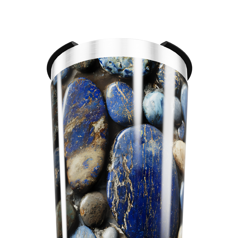 Copo Térmico - Estampa Pedras Azul