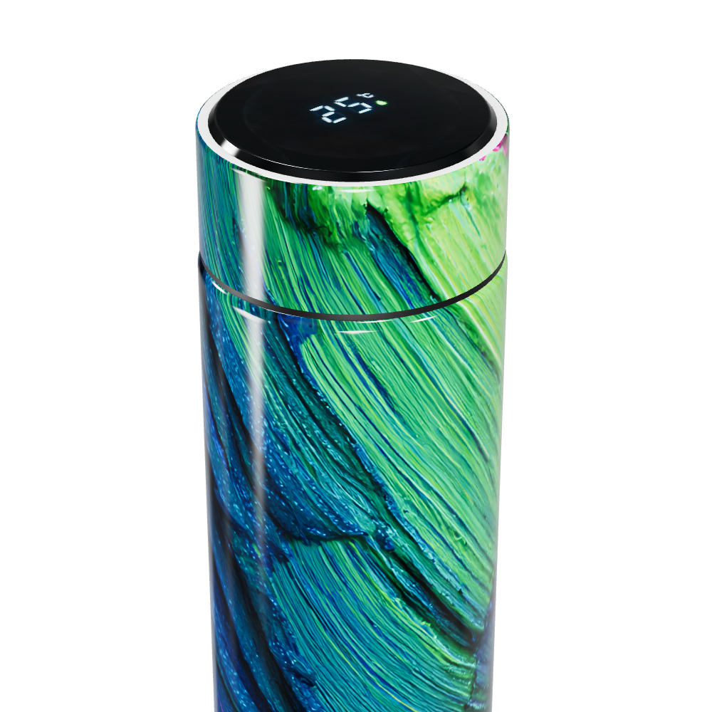 Garrafa Térmica Touch - Multicolorida Abstrata