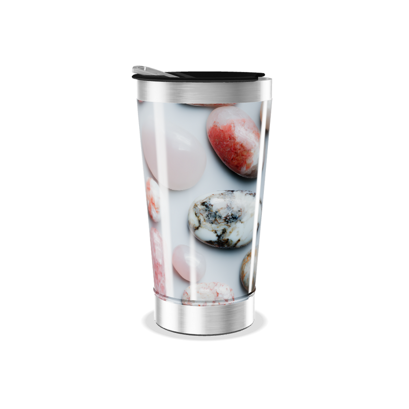 Copo Térmico - Estampa Pedras Coloridas