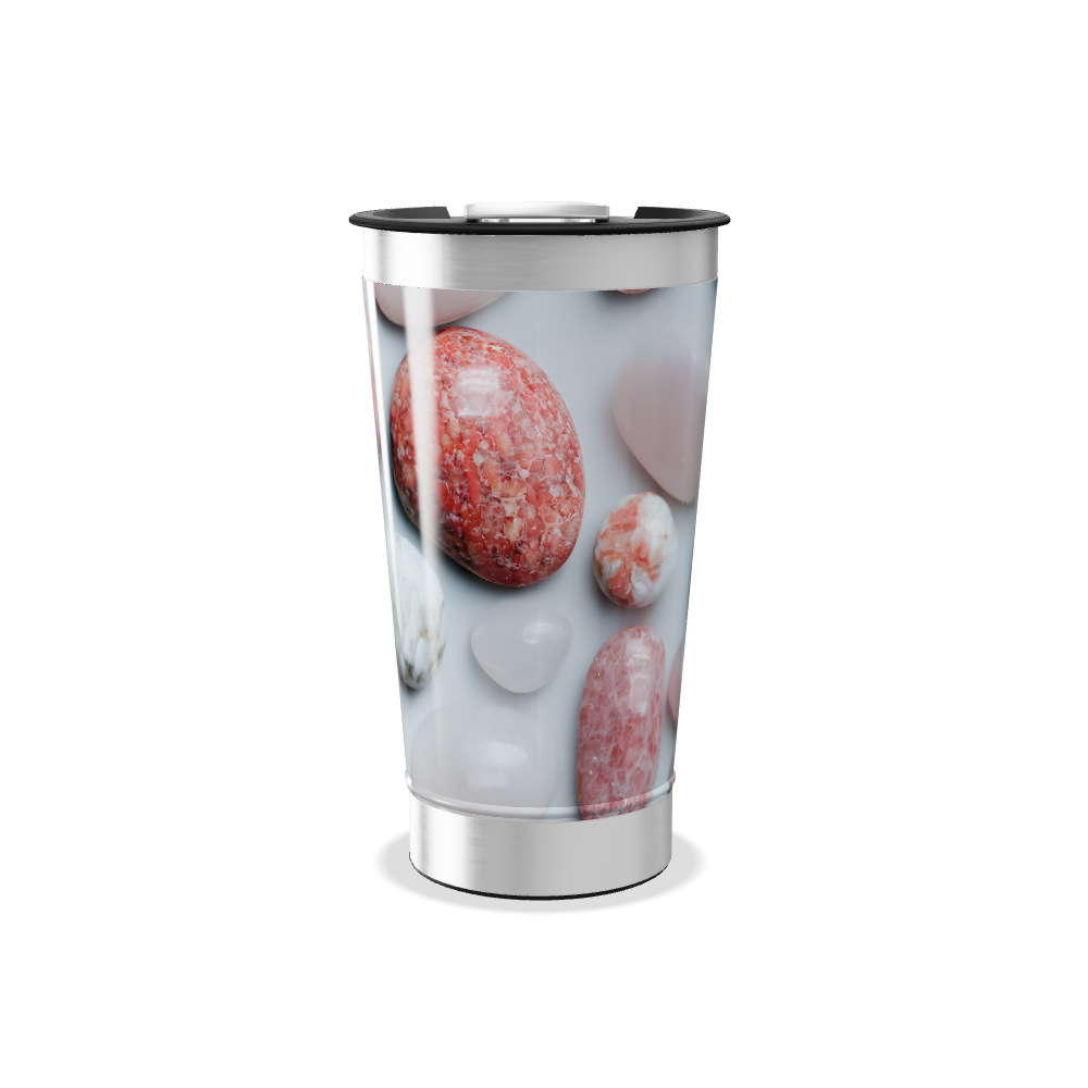 Copo Térmico - Estampa Pedras Coloridas