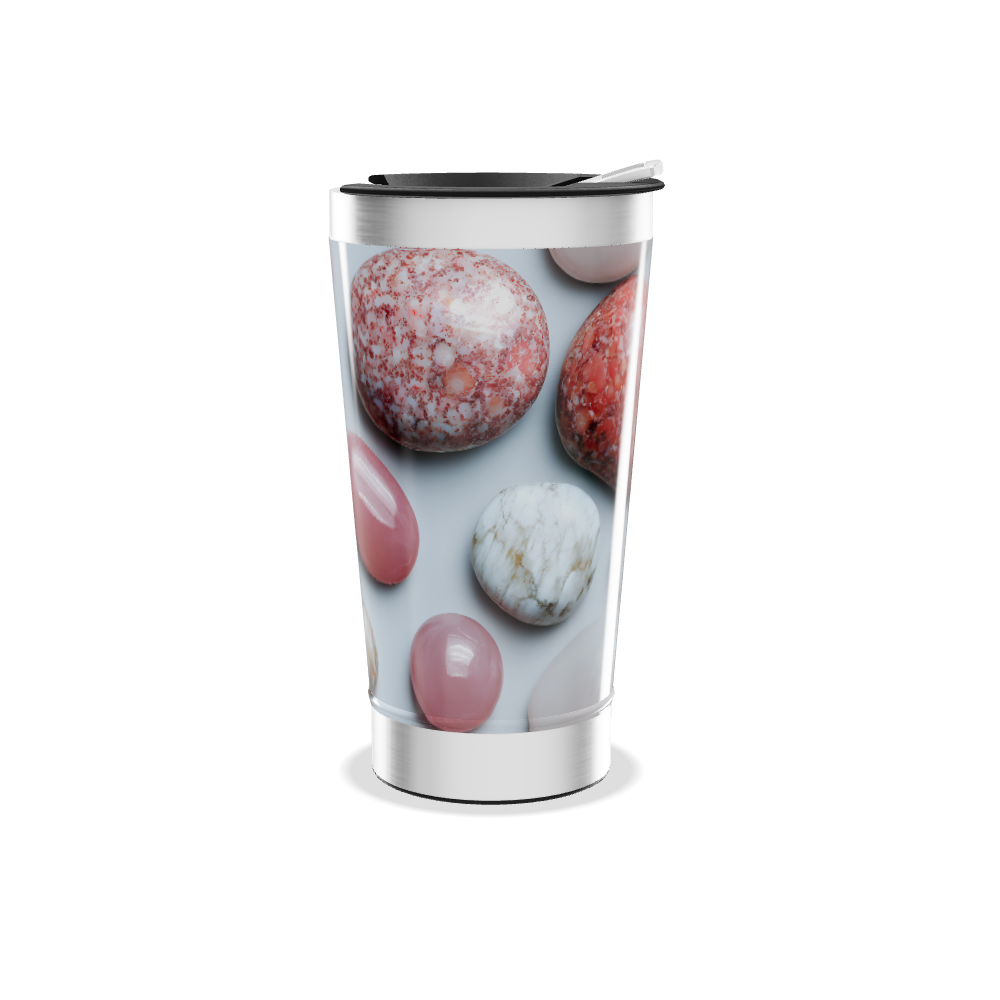 Copo Térmico - Estampa Pedras Coloridas