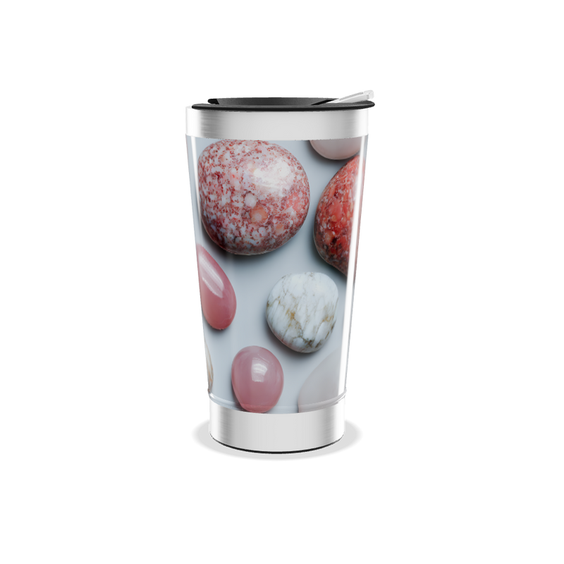 Copo Térmico - Estampa Pedras Coloridas