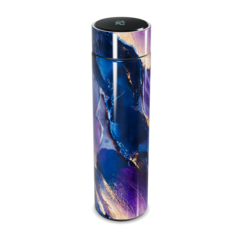 Garrafa Térmica Touch - Design Roxo Abstrato