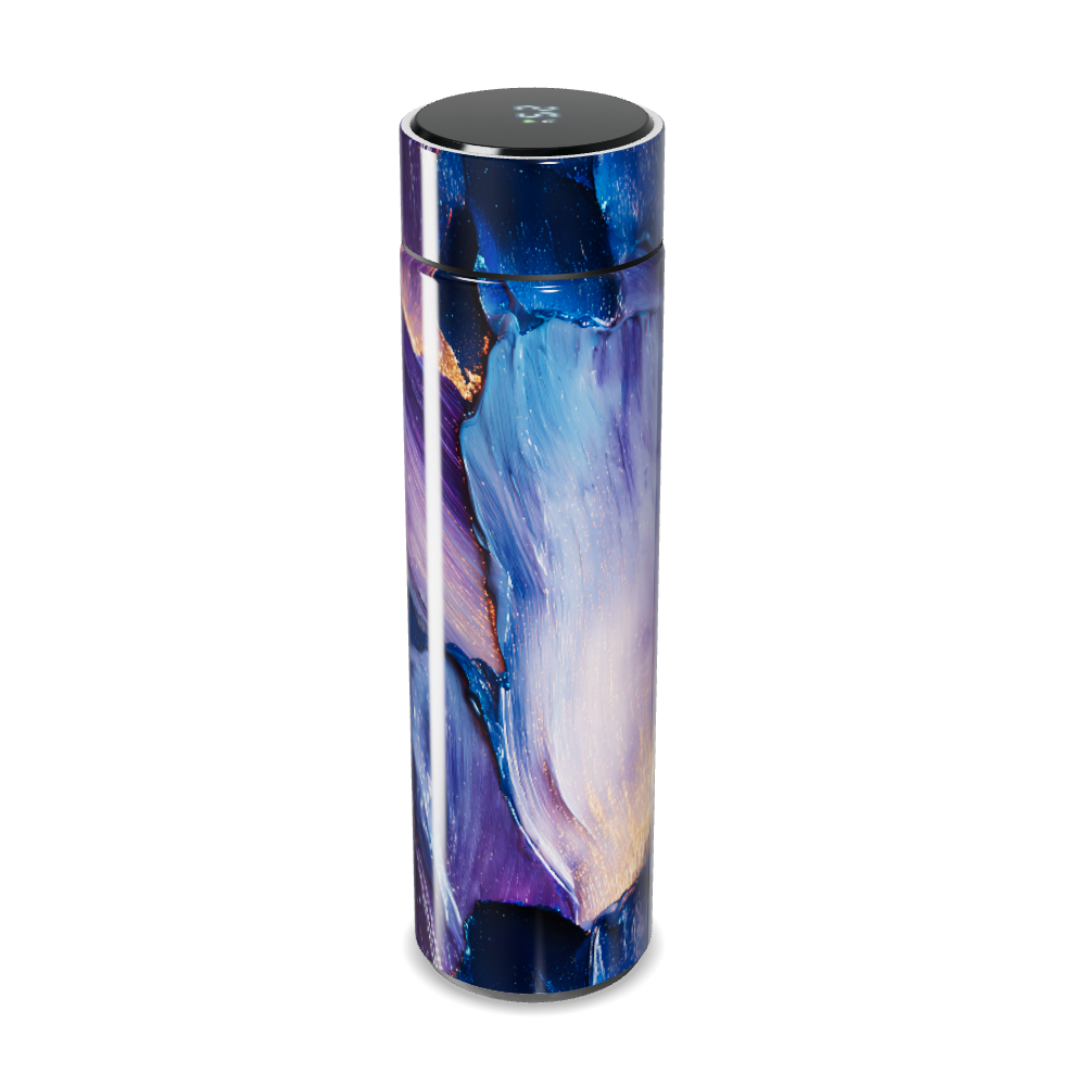 Garrafa Térmica Touch - Design Roxo Abstrato