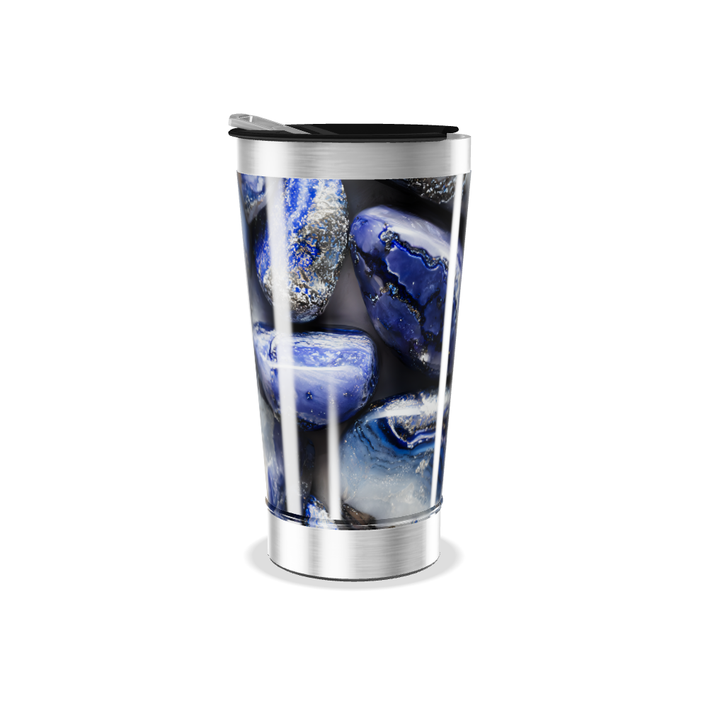 Copo Térmico - Pedras Azuis Aço Inox