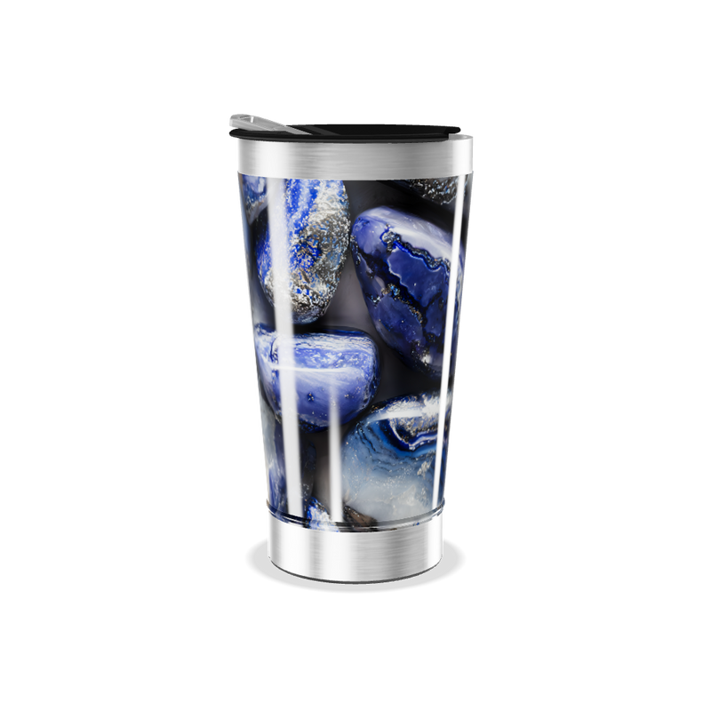 Copo Térmico - Pedras Azuis Aço Inox