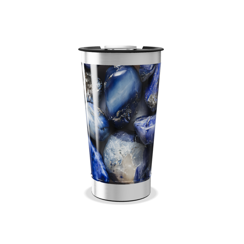 Copo Térmico - Pedras Azuis Aço Inox