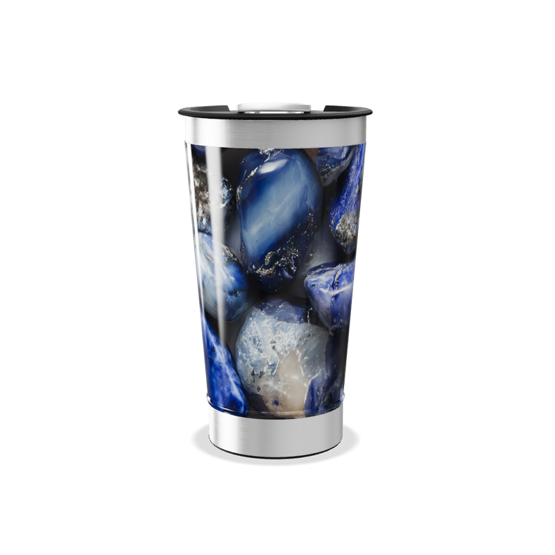 Copo Térmico - Pedras Azuis Aço Inox