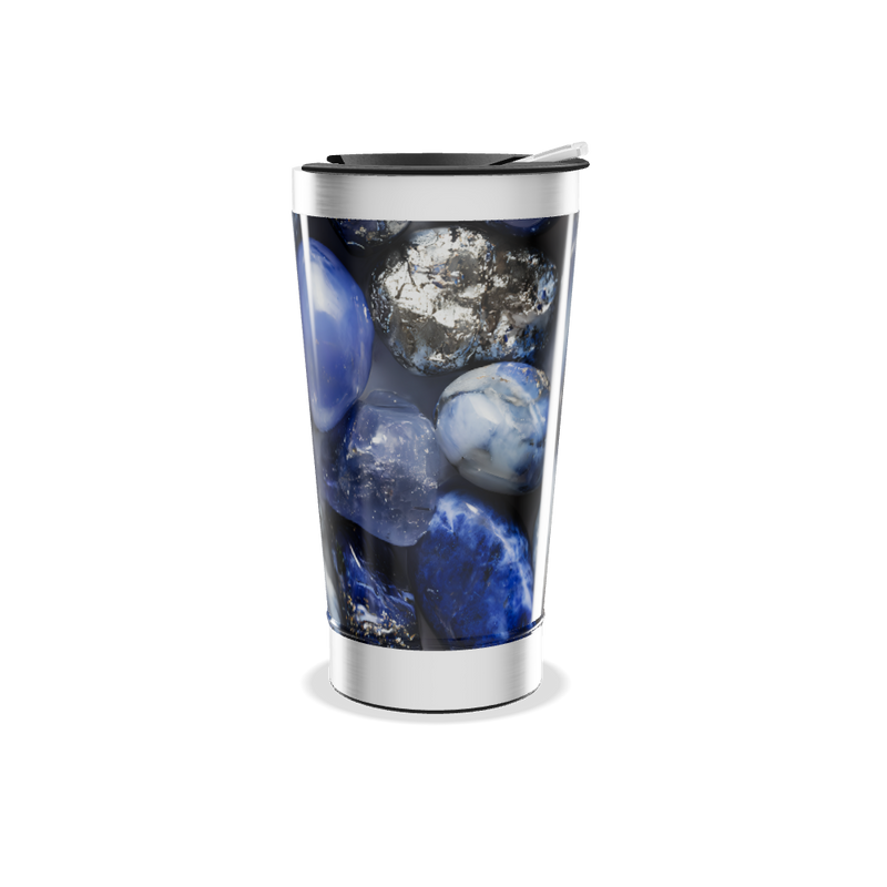 Copo Térmico - Pedras Azuis Aço Inox