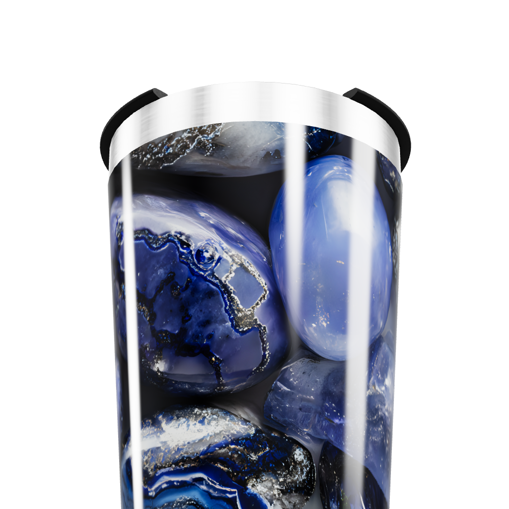 Copo Térmico - Pedras Azuis Aço Inox