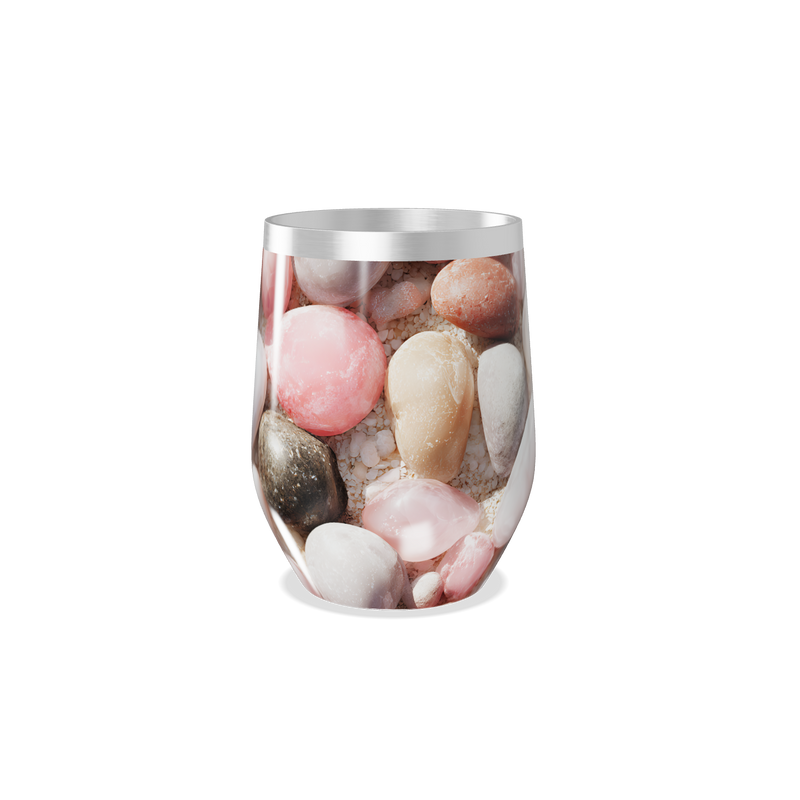 Copo Térmico Slim - Design Pedras Coloridas