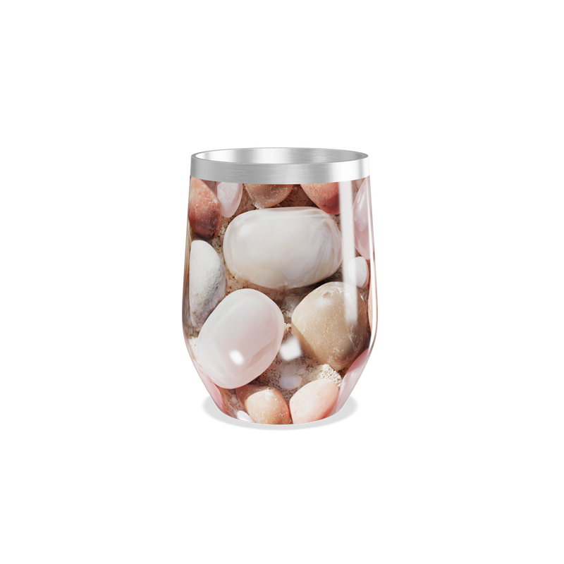 Copo Térmico Slim - Design Pedras Coloridas