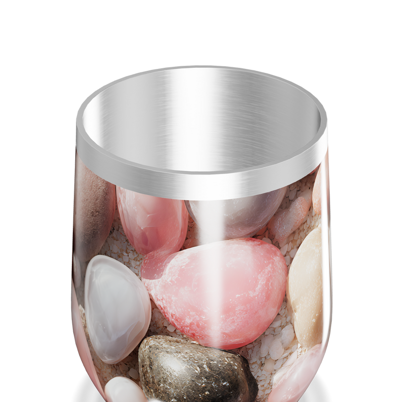 Copo Térmico Slim - Design Pedras Coloridas