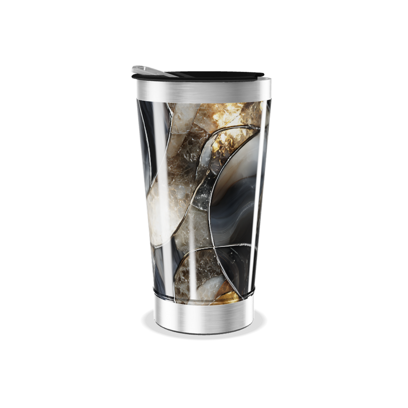 Copo Térmico - Vidro Colorido