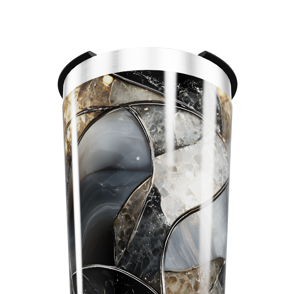 Copo Térmico - Vidro Colorido