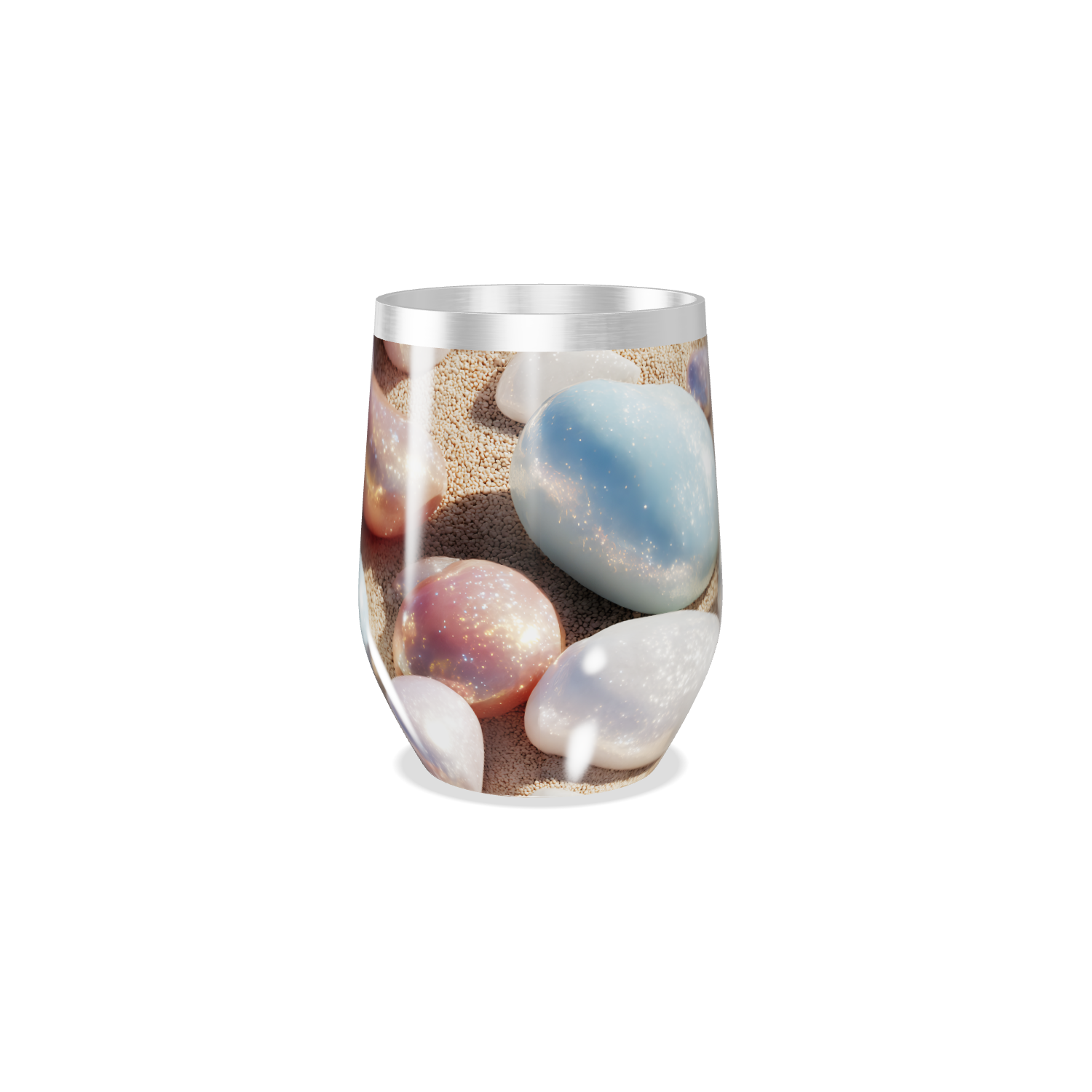 Copo Térmico Slim - Pedras Galácticas Coloridas