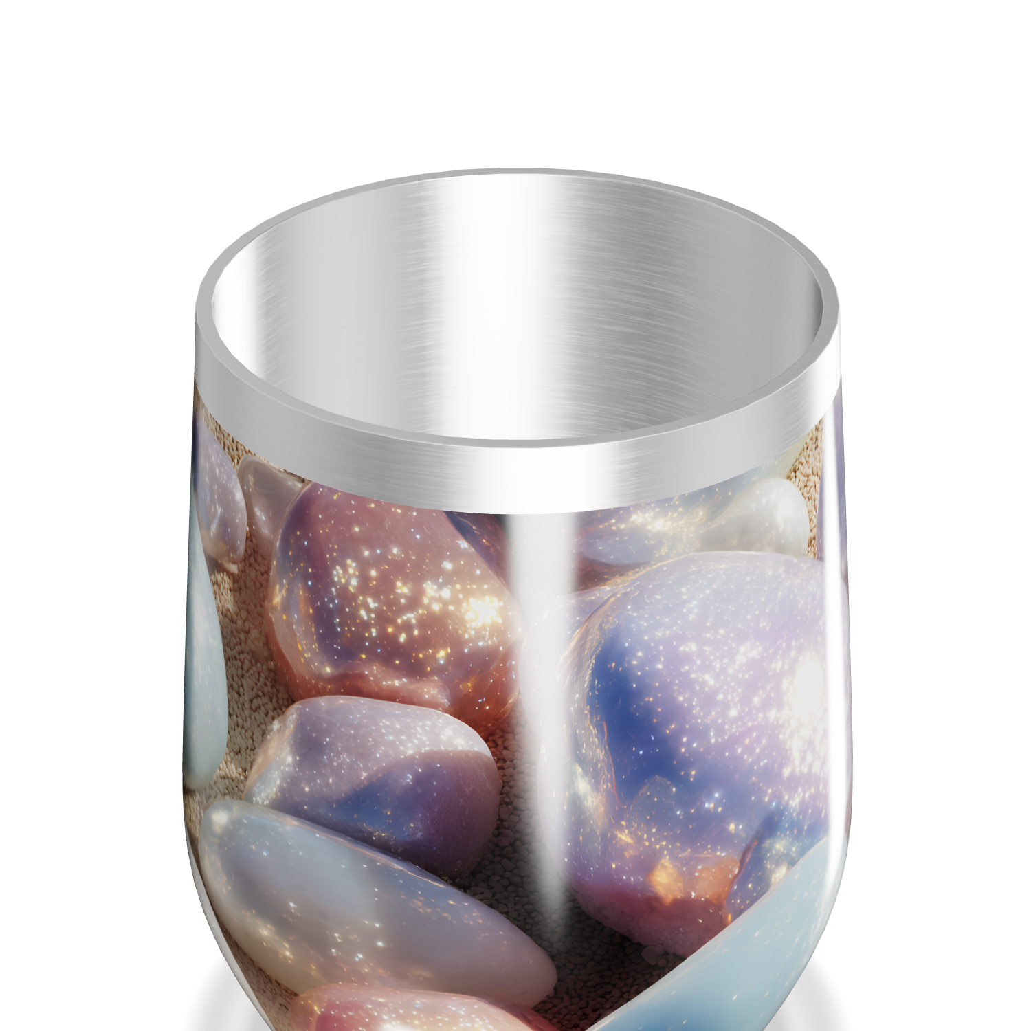 Copo Térmico Slim - Pedras Galácticas Coloridas