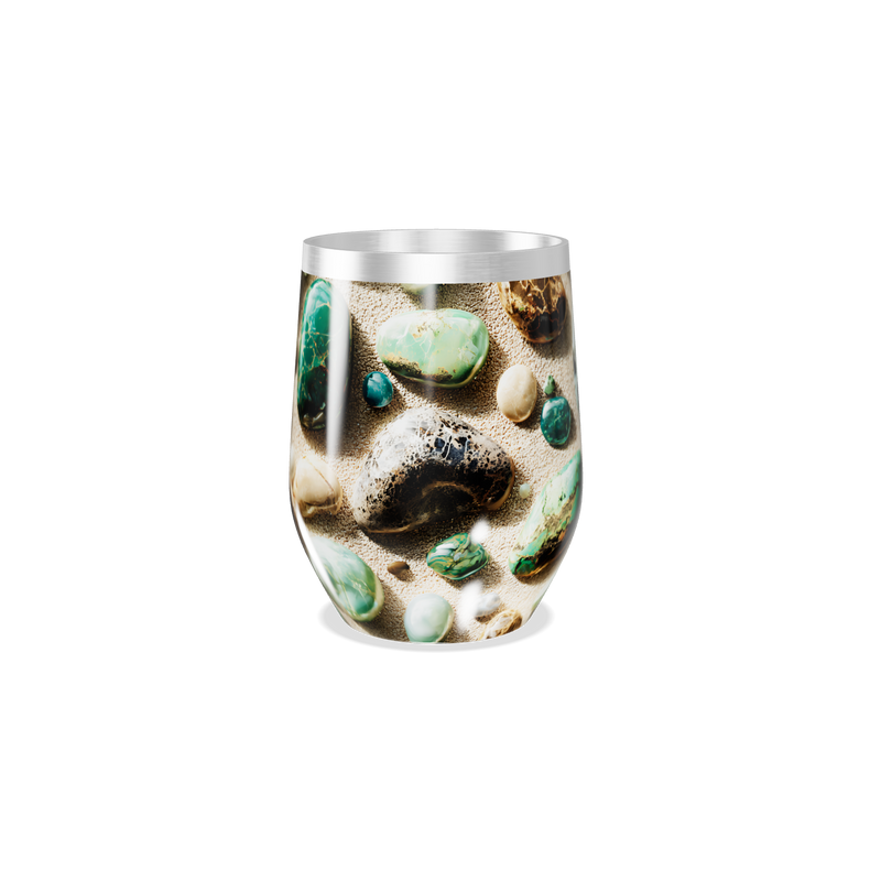 Copo Térmico Slim - Estampa Pedras Coloridas