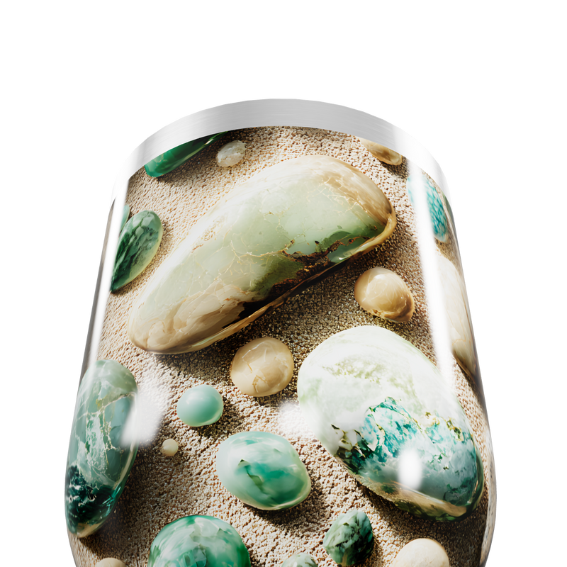 Copo Térmico Slim - Estampa Pedras Coloridas