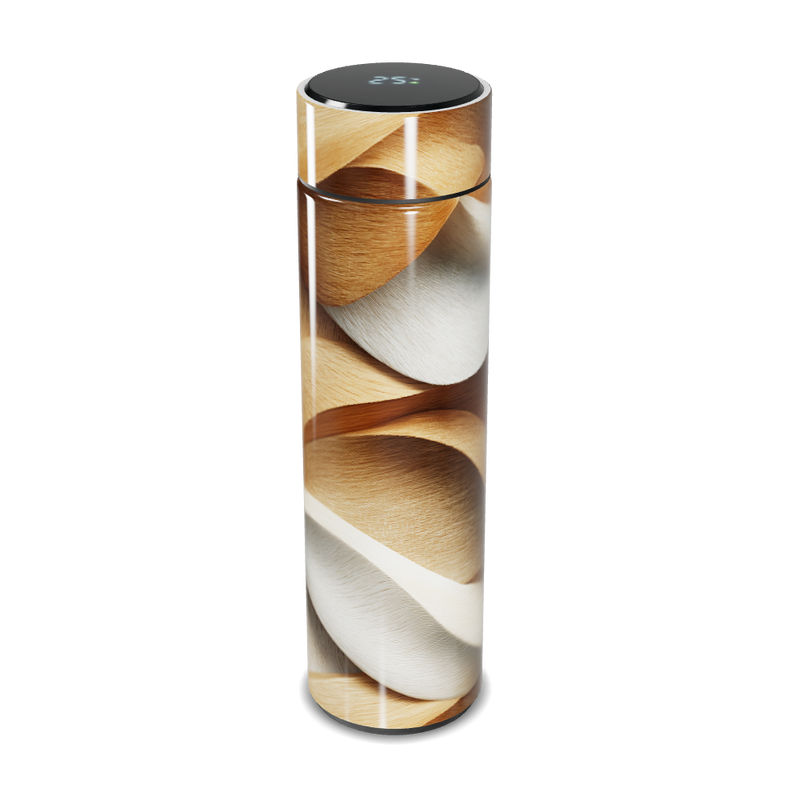 Garrafa Térmica Touch - Design Madeira Moderno