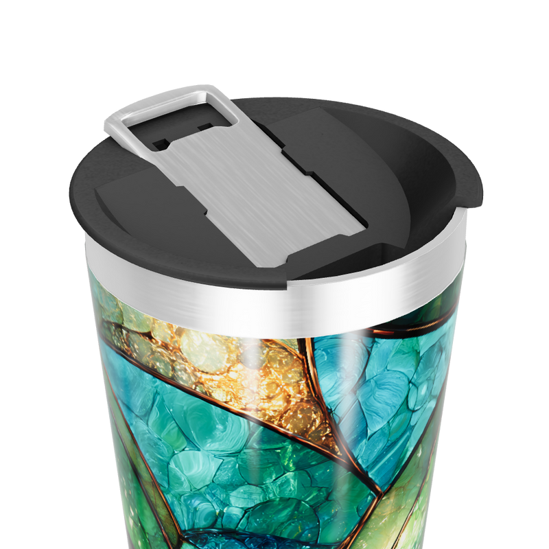 Copo Térmico - Vidro Colorido