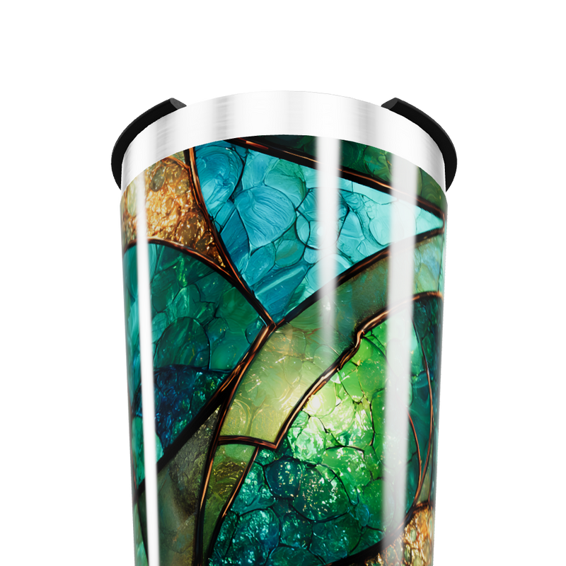 Copo Térmico - Vidro Colorido