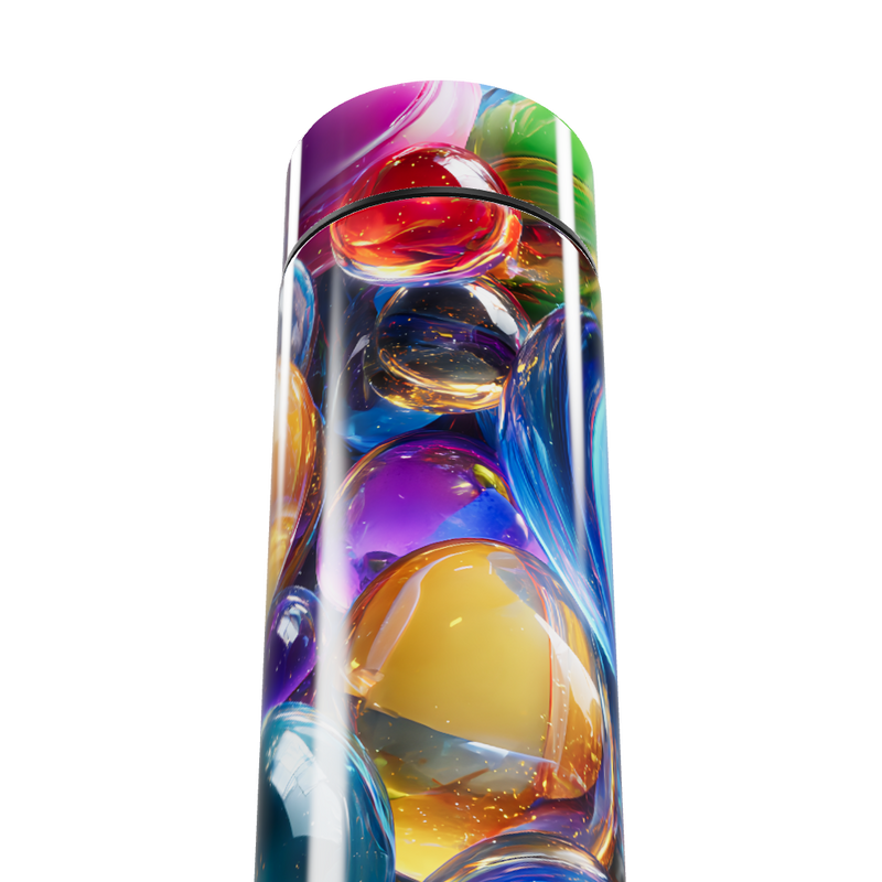 Garrafa Térmica Touch - Estampa Colorida Vidro