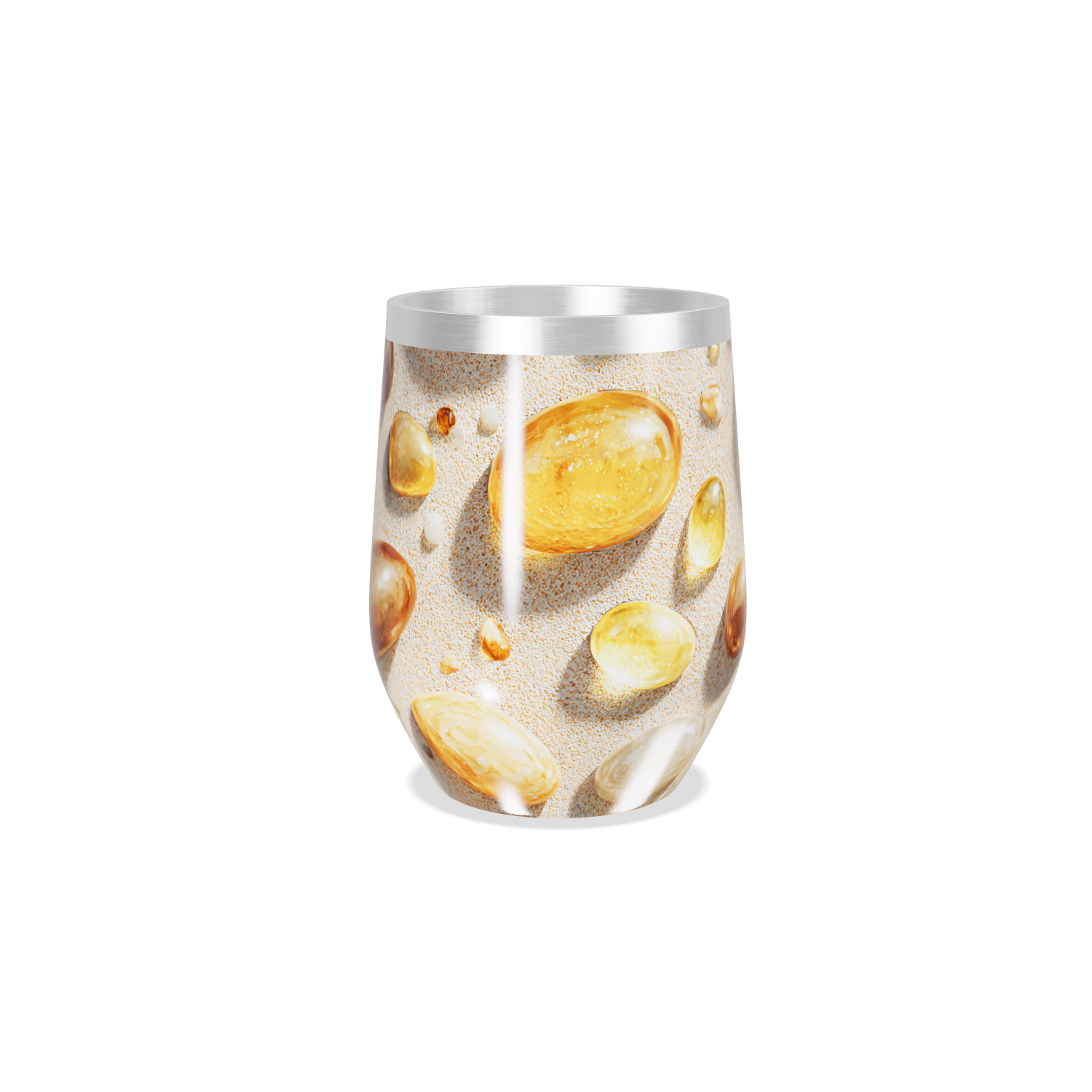 Copo Térmico Slim - Estampa Pedras Decorativas