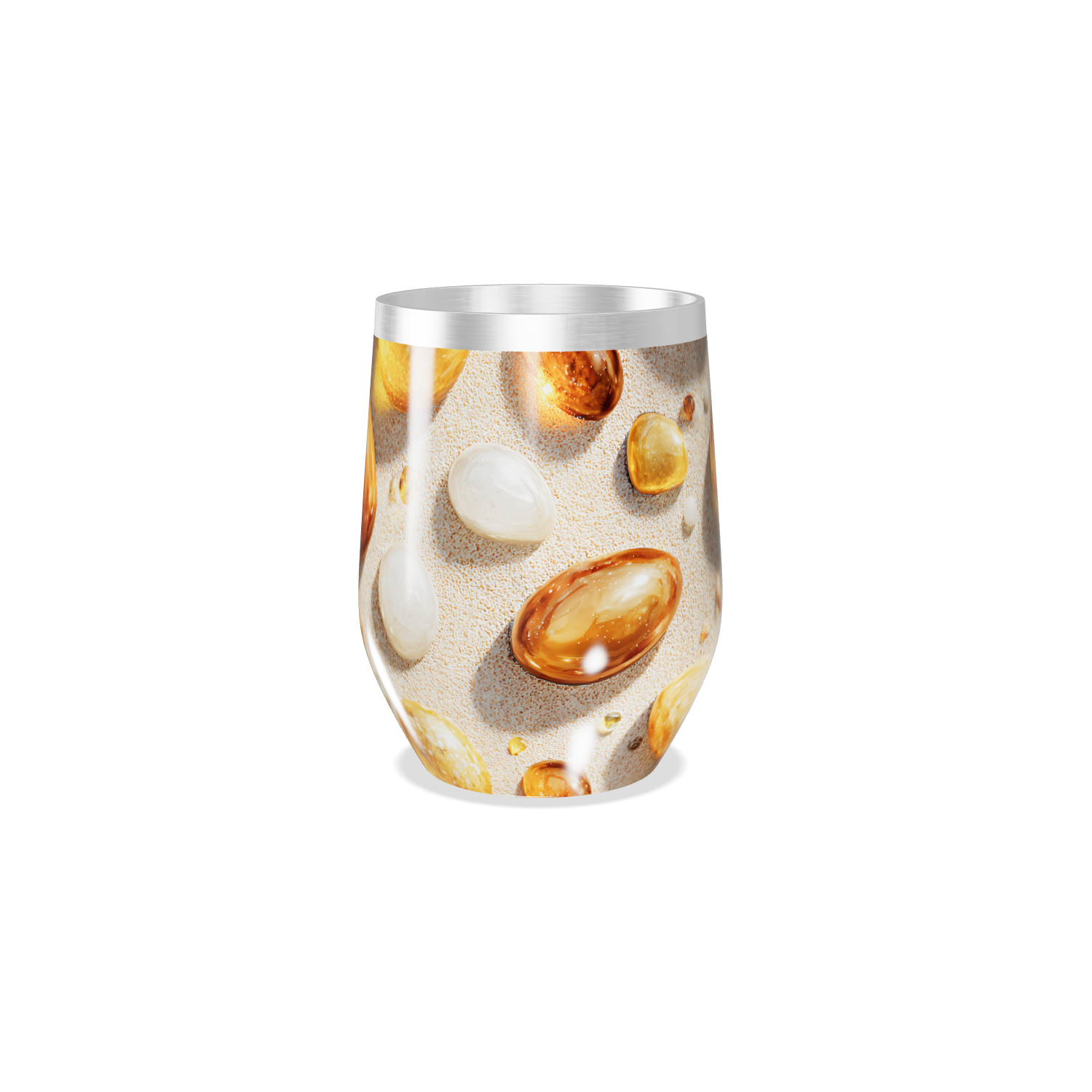 Copo Térmico Slim - Estampa Pedras Decorativas