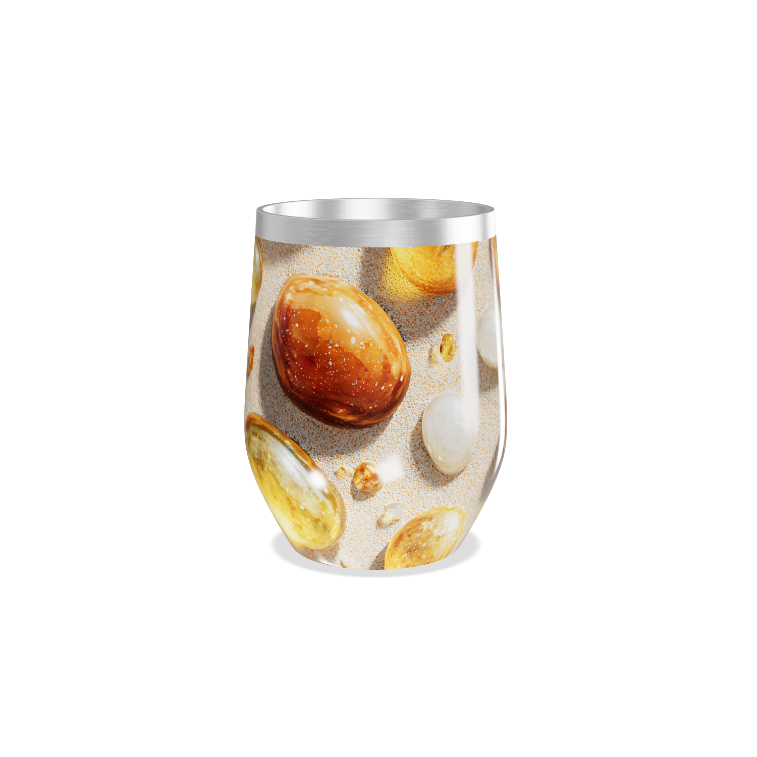 Copo Térmico Slim - Estampa Pedras Decorativas