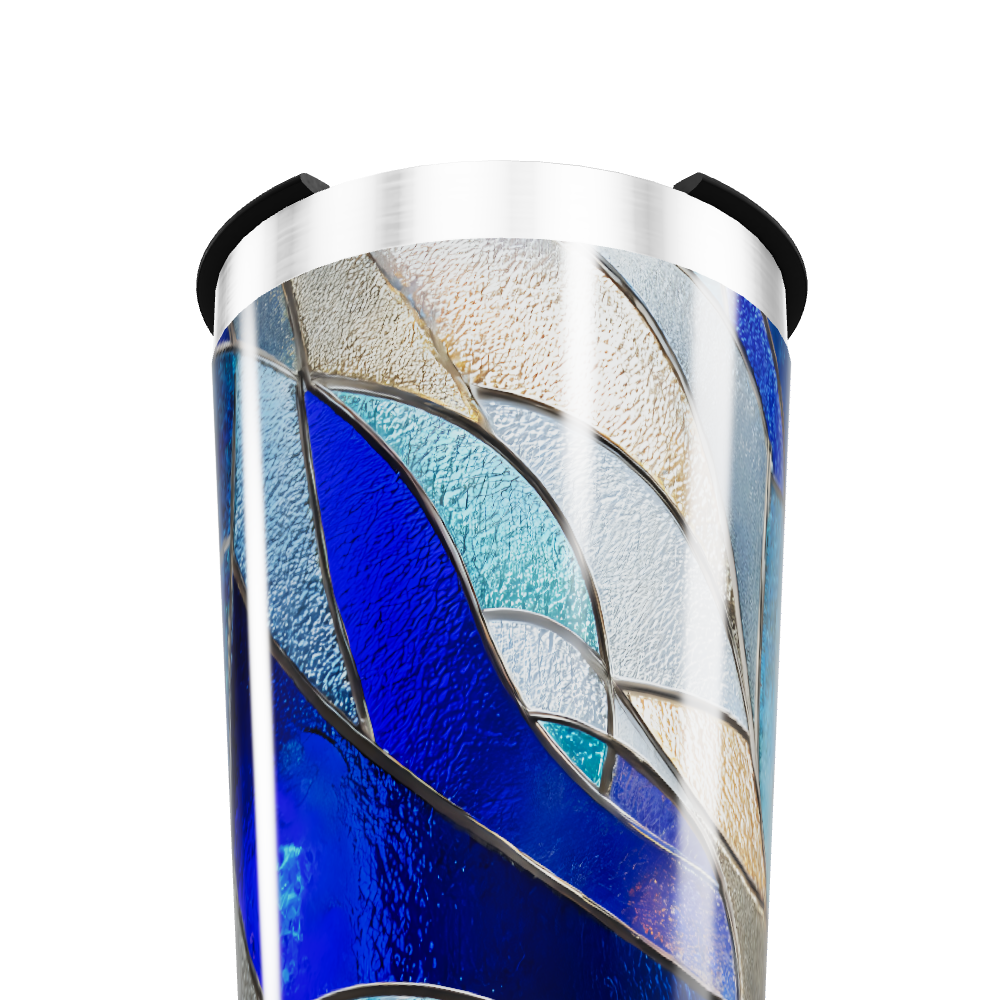 Copo Térmico - Azul Vidro Artístico