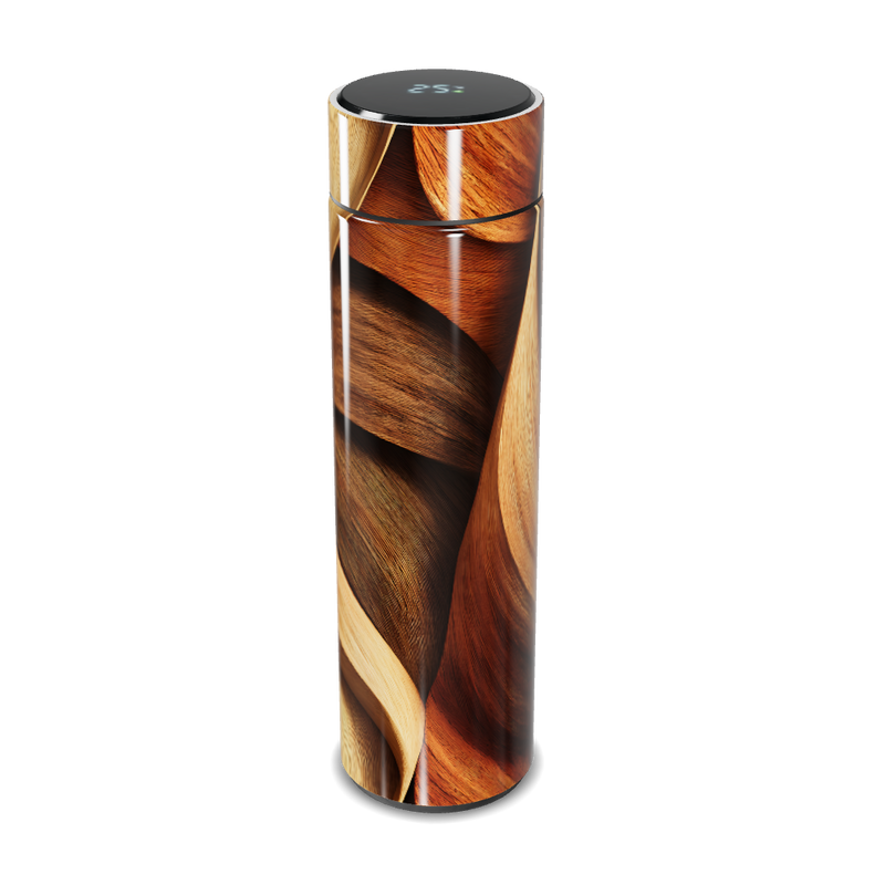 Garrafa Térmica Touch - Estampa Madeira