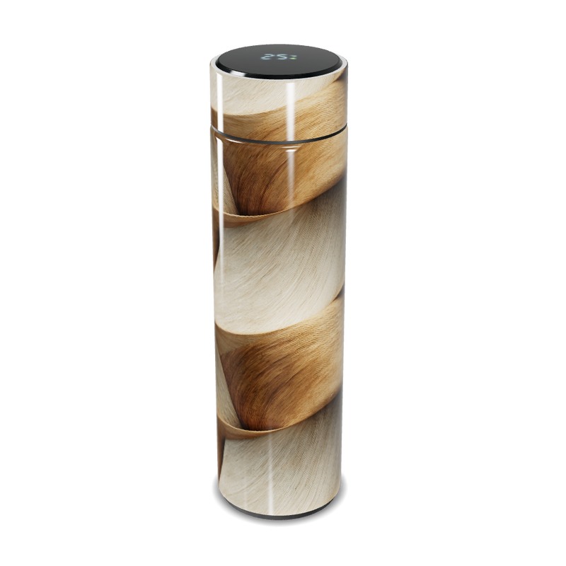 Garrafa Térmica Touch - Madeira Espiral