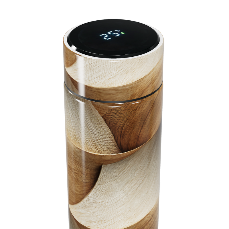 Garrafa Térmica Touch - Madeira Espiral