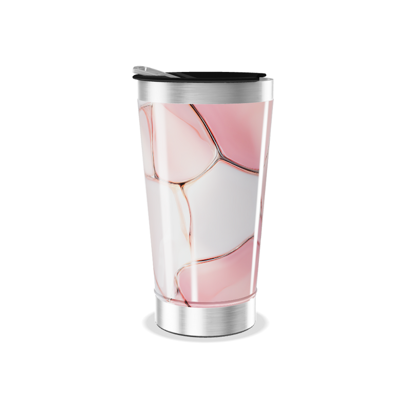 Copo Térmico - Rosa Marmorizado