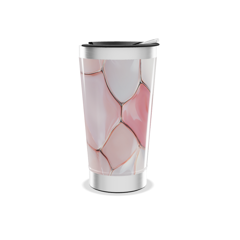 Copo Térmico - Rosa Marmorizado