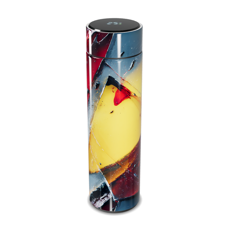 Garrafa Térmica Touch - Estampa Colorida Abstrata