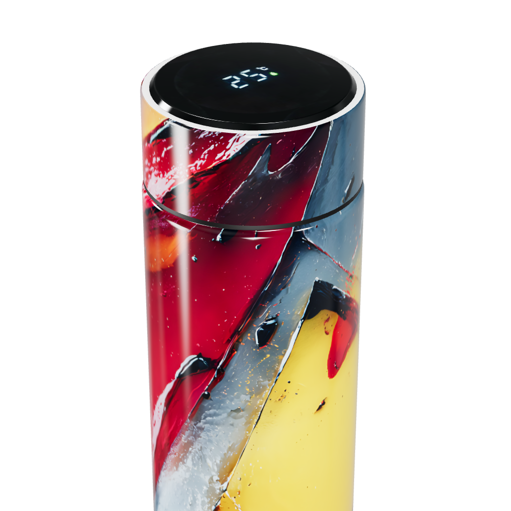 Garrafa Térmica Touch - Estampa Colorida Abstrata