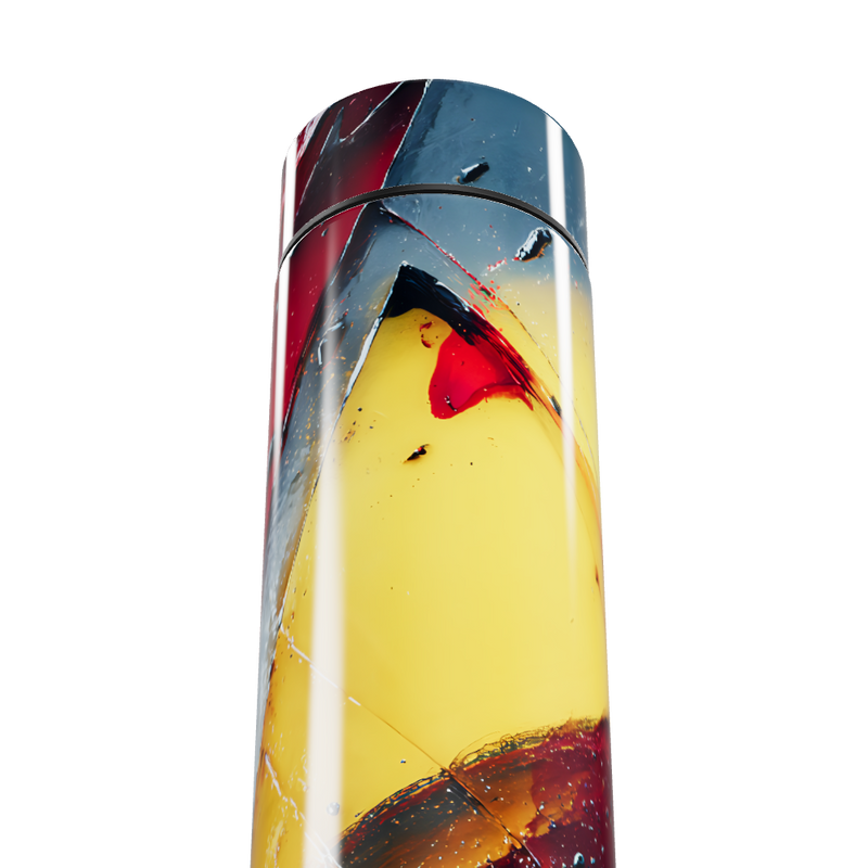 Garrafa Térmica Touch - Estampa Colorida Abstrata