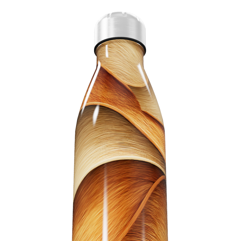 Garrafa Inox - Estampa Madeira 750ml