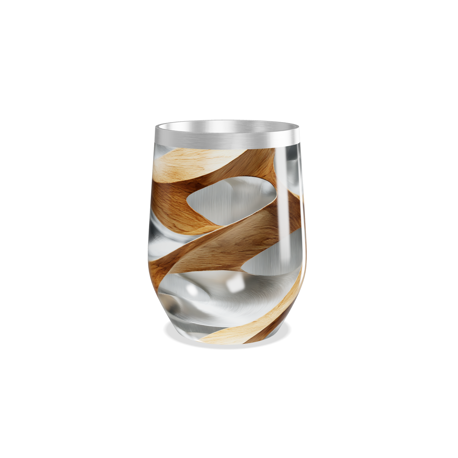 Copo Térmico Slim - Madeira e Aço Inox