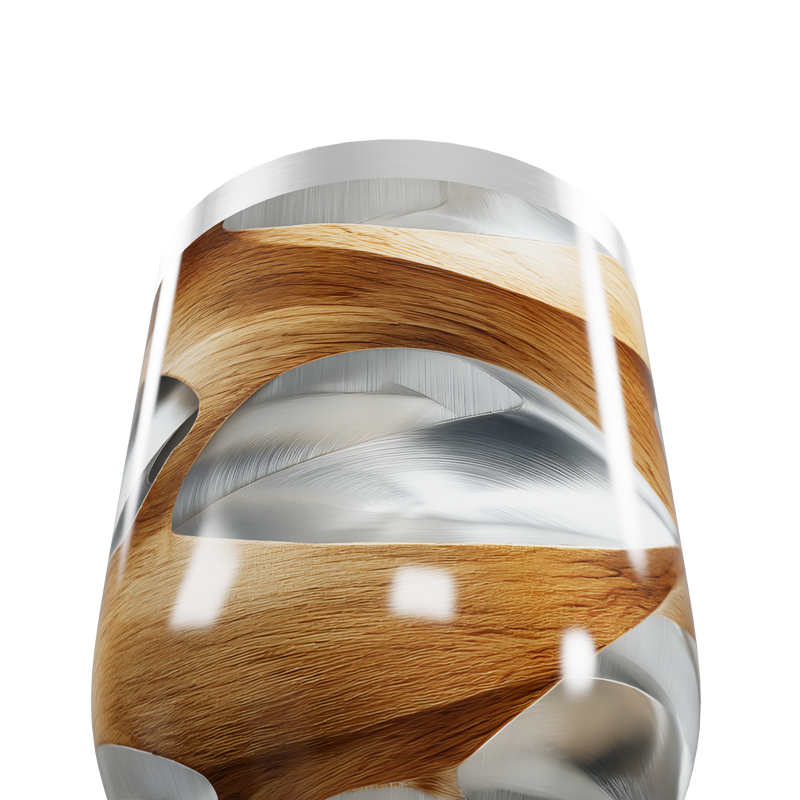 Copo Térmico Slim - Madeira e Aço Inox