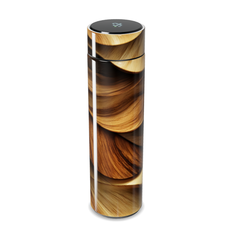 Garrafa Térmica Touch - Estampa Madeira Digital