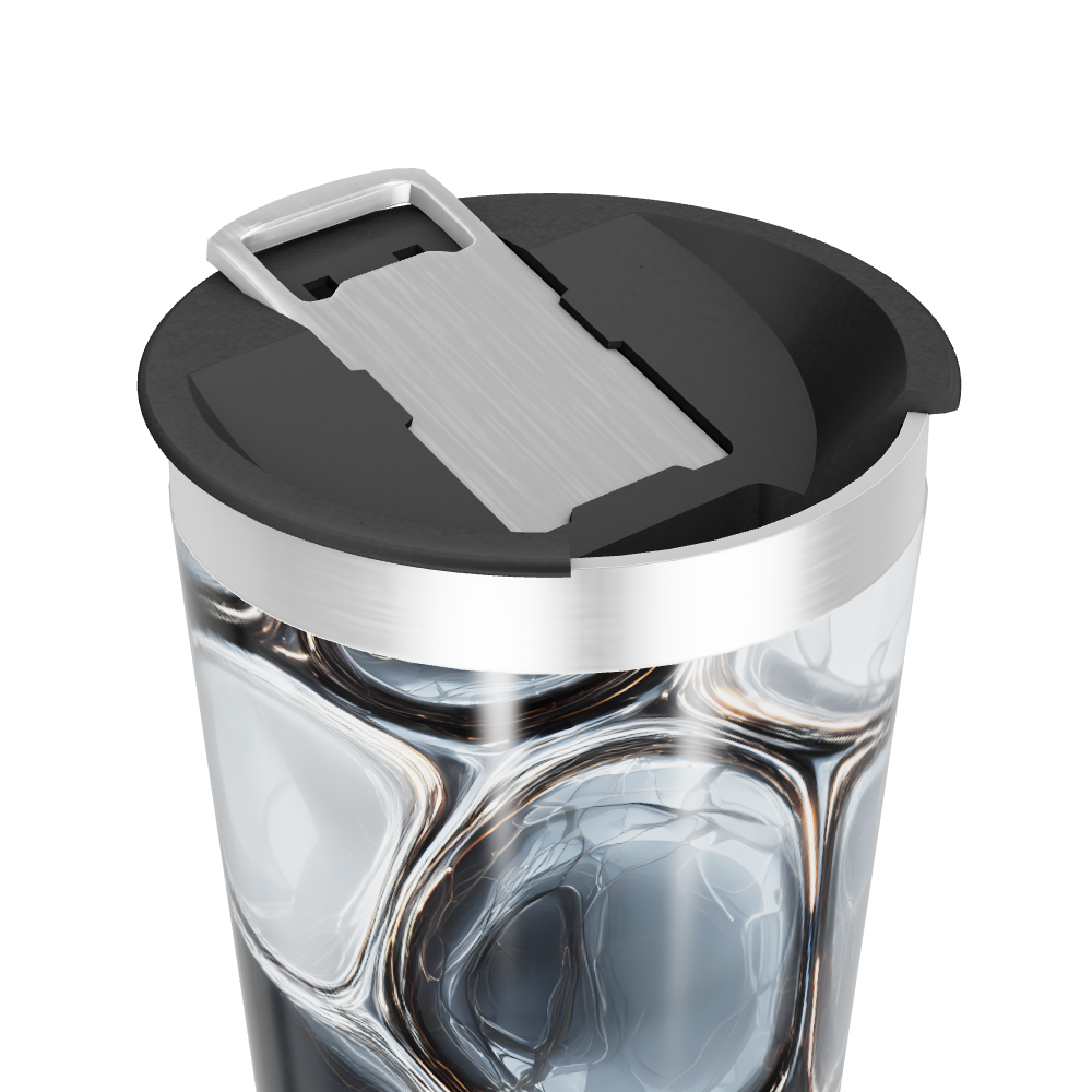 Copo Térmico - Estampa Abstrata Cinza