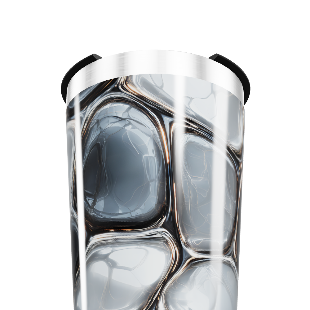 Copo Térmico - Estampa Abstrata Cinza