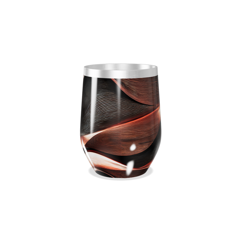 Copo Térmico Slim - Preto Cobre Abstrato