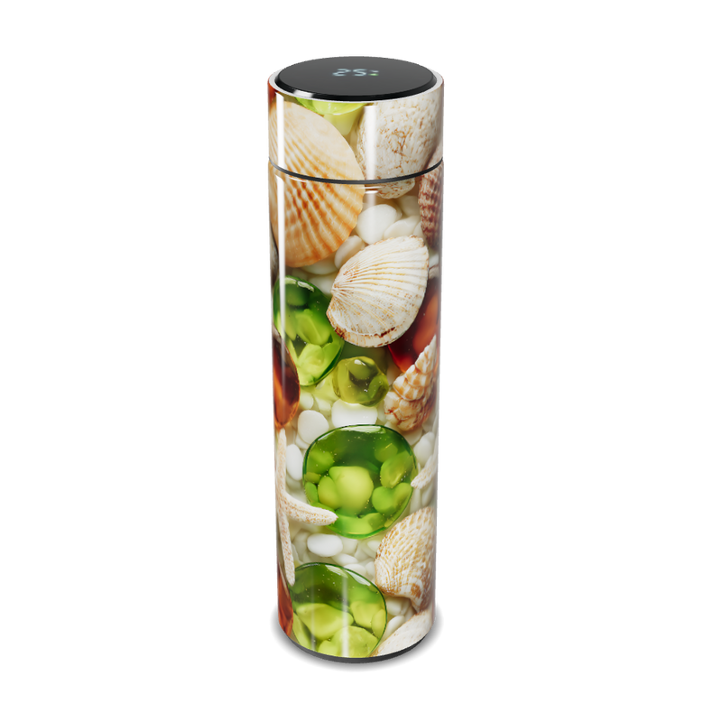 Garrafa Térmica Touch - Decorada com Conchas