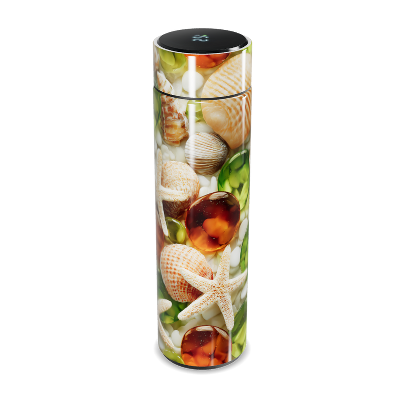 Garrafa Térmica Touch - Decorada com Conchas